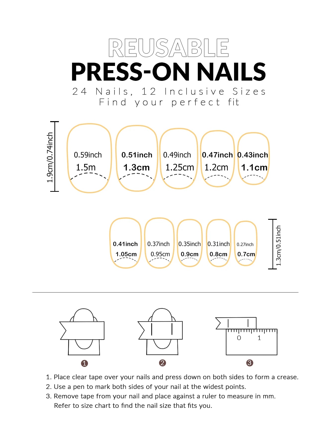 24pcs/set short square fake nails for women cute bride heart white french tips faux ongles y2k press on false nail supplies