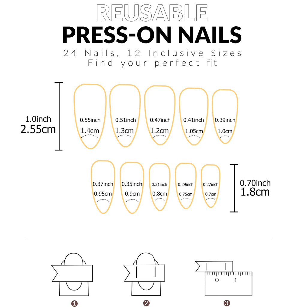 24pcs/set short square fake nails for women cute bride heart white french tips faux ongles y2k press on false nail supplies