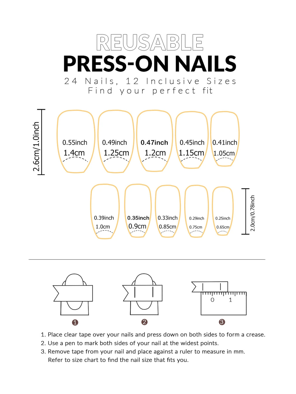 24pcs/set short square fake nails for women cute bride heart white french tips faux ongles y2k press on false nail supplies