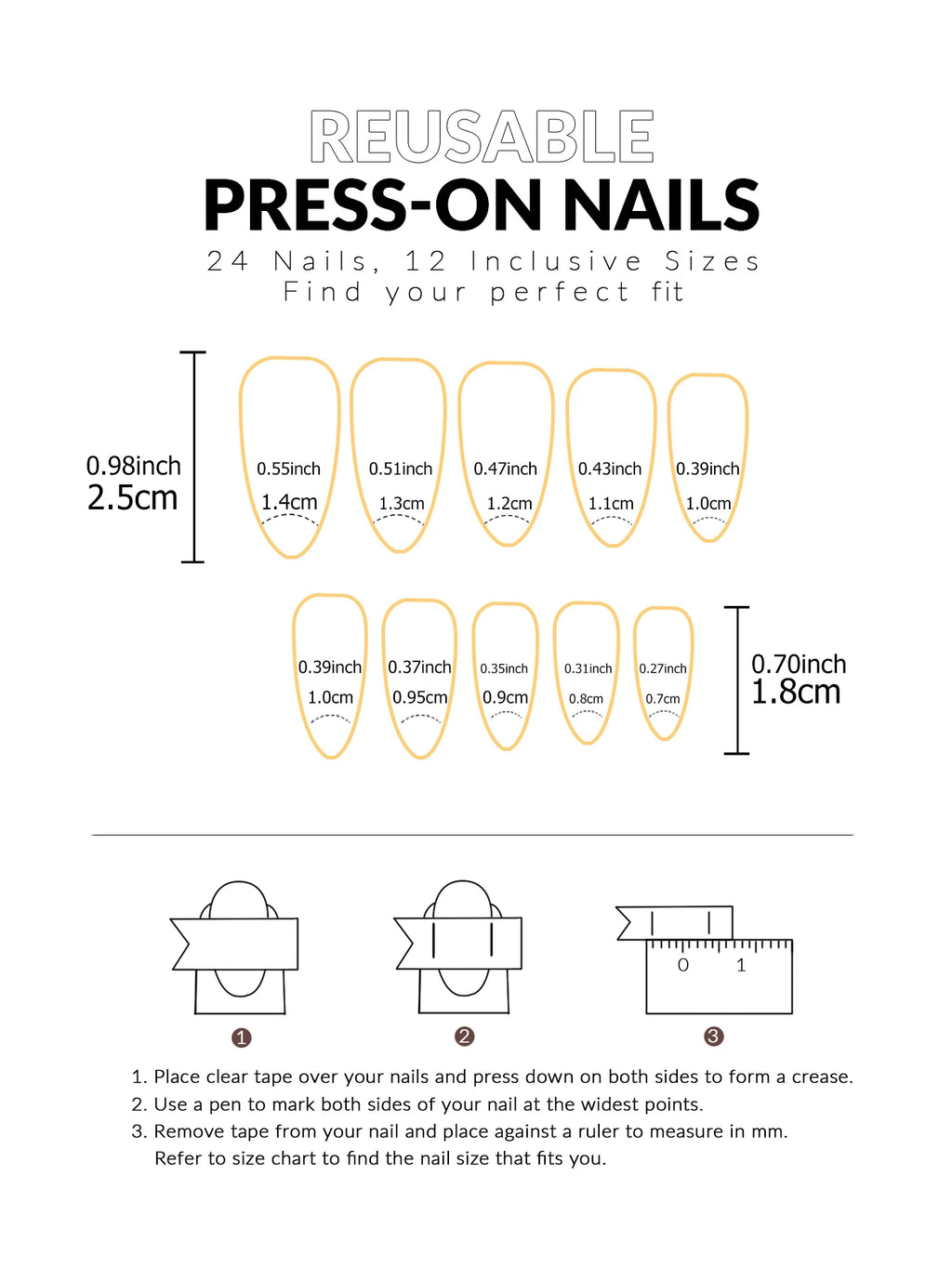24pcs/set short square fake nails for women cute bride heart white french tips faux ongles y2k press on false nail supplies